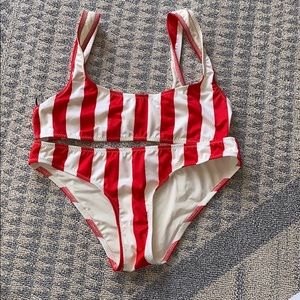 Solid & Striped Bathing Suit